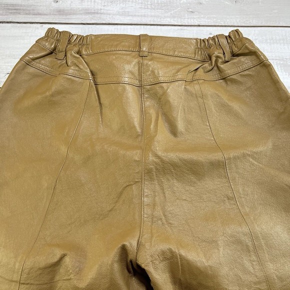 Vintage Via Accenti G8 Women's 29 x 29 Brown Leather Pants Style 09-0008-4‎ - Picture 7 of 9